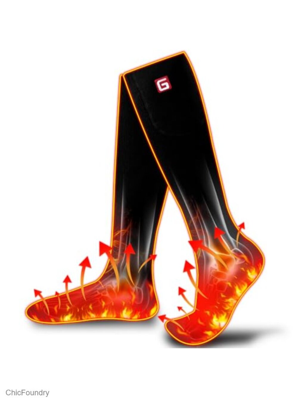 Electric Heated Socks Rechargeable Battery Cotton Thermal Crew Winter Foot
